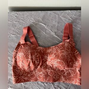 Duluth Trading Co Coral Floral Sports Bra size S